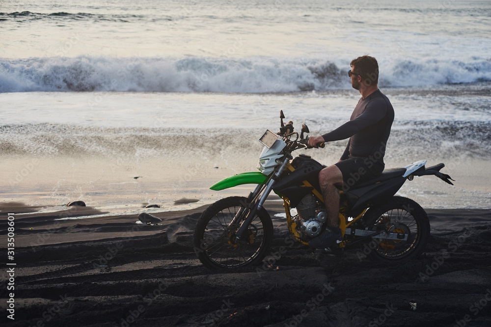 Obraz premium Biker portrait