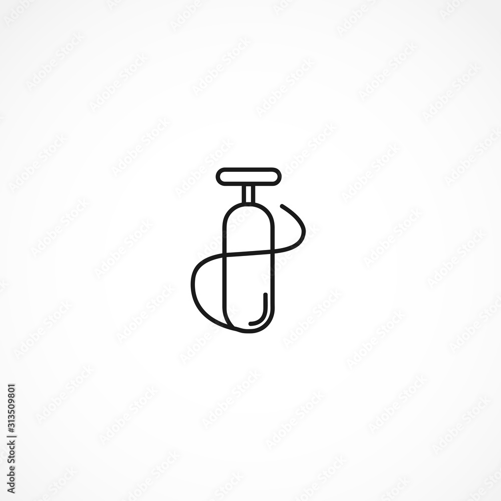 air pump icon on white background air pump icon on white background