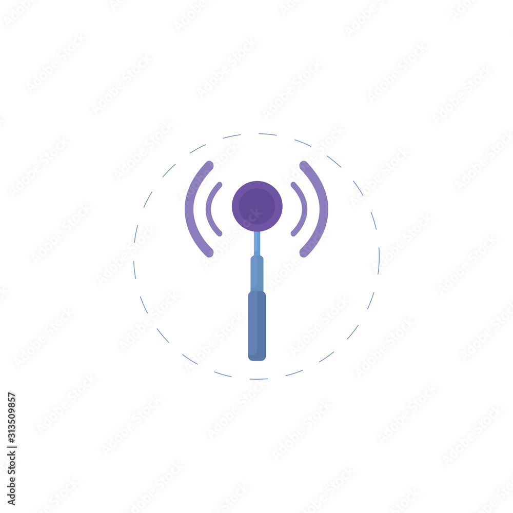 antenna icon. cellular flat icon on white background antenna icon. cellular flat icon on white background