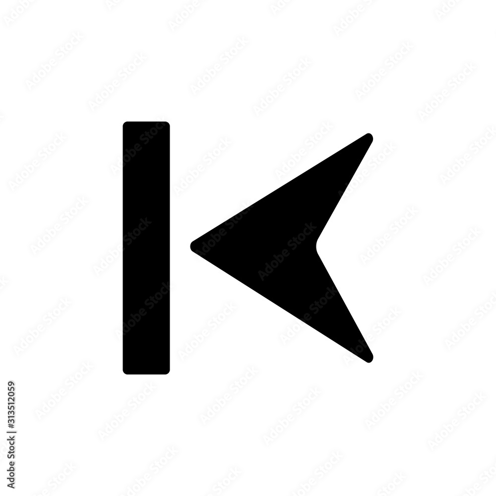 Arrow left icon. Simple pointer icons for ui and ux, website or mobile application Arrow left icon. Simple pointer icons for ui and ux, website or mobile application