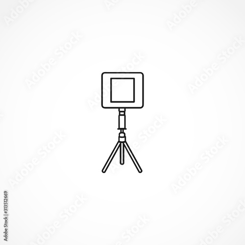 Spotlight icon on white background