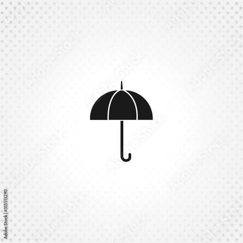 umbrella icon on white background
