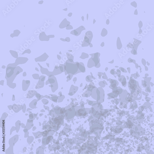 Abstract background with drops, splashes, blue color