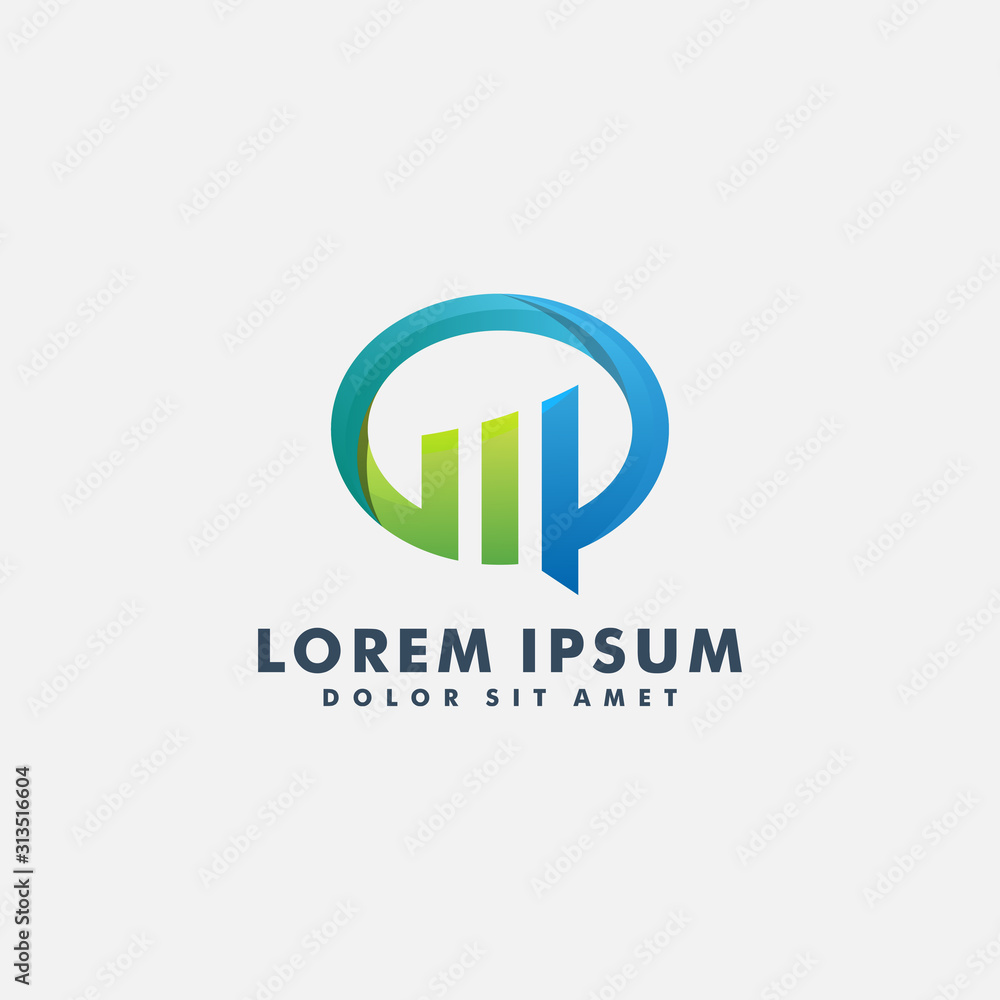 Talk Data logo design vector icon Talk Data logo design vector icon