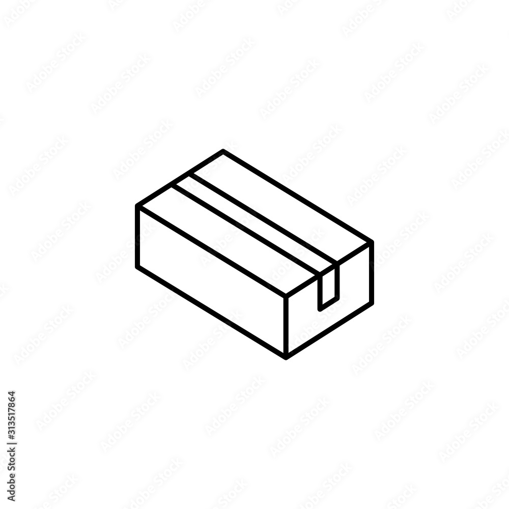 Box opened icon. Simple line, outline vector of packaging icons for ui and ux, website or mobile application Box opened icon. Simple line, outline vector of packaging icons for ui and ux, website or mobile application