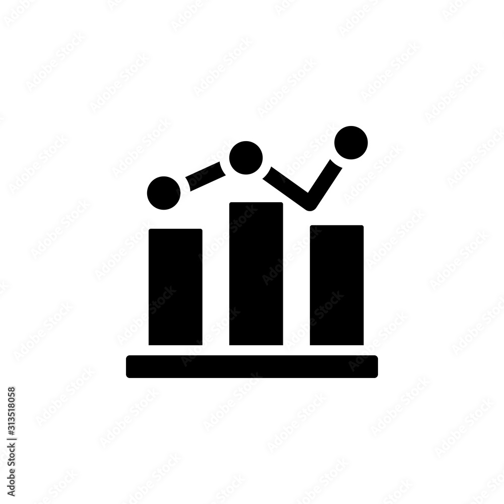 Chart graph diagram line bar icon. Simple business performance icons for ui and ux, website or mobile application Chart graph diagram line bar icon. Simple business performance icons for ui and ux, website or mobile application