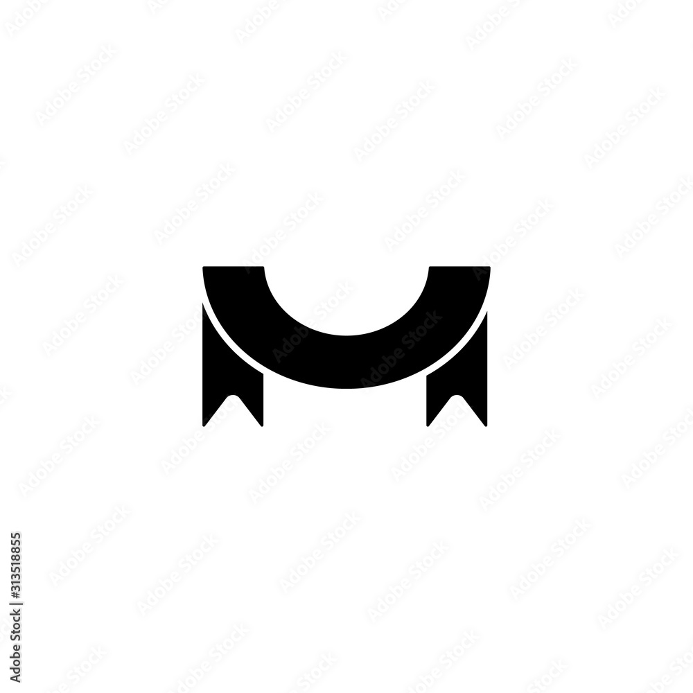 Ribbon icon. Simple decoration band icons for ui and ux, website or mobile application Ribbon icon. Simple decoration band icons for ui and ux, website or mobile application