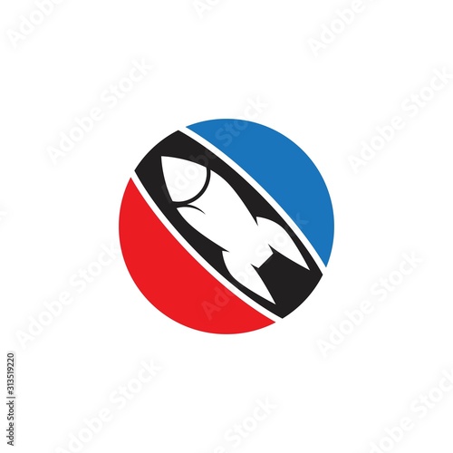 Rocket ilustration logo