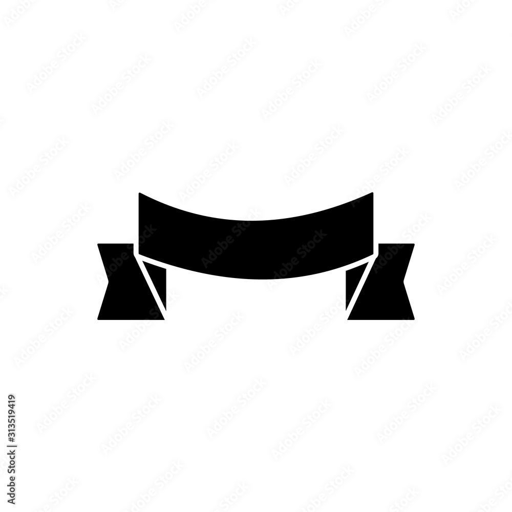 Ribbon icon. Simple decoration band icons for ui and ux, website or mobile application Ribbon icon. Simple decoration band icons for ui and ux, website or mobile application