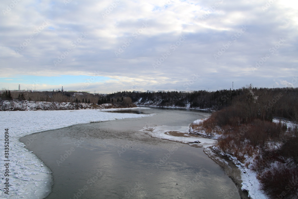 Winter On The River, Gold Bar Park, Edmonton, Alberta