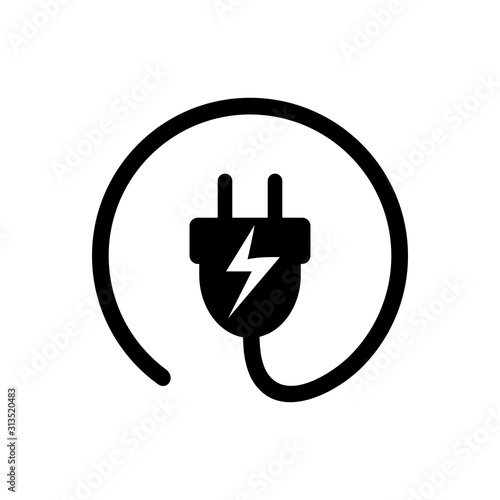 ac icon, cable icon, adapter icon