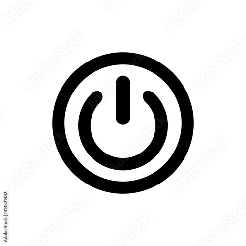 power icon, shutdown icon, 