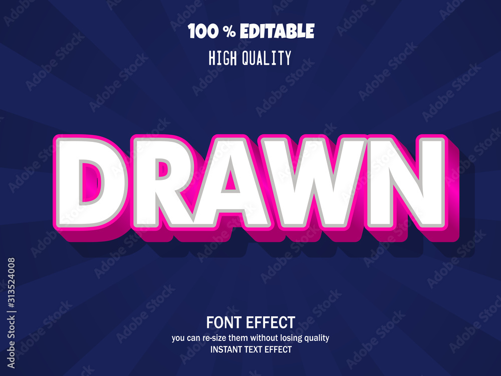 Obraz premium modern styled 3D trendy font and alphabet for poster, sticker