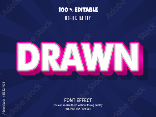 modern styled 3D trendy font and alphabet for poster, sticker