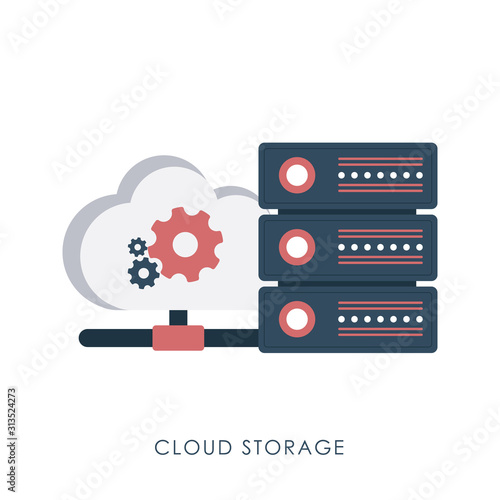 Cloud storage concept