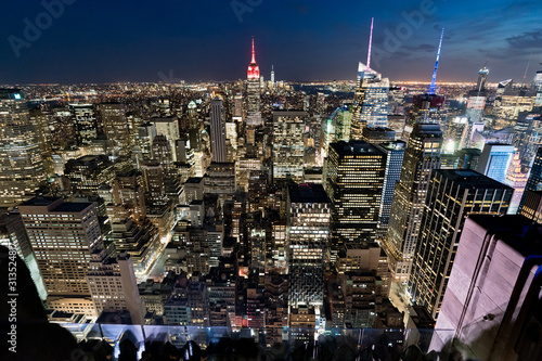 Photography aerial view of new york city