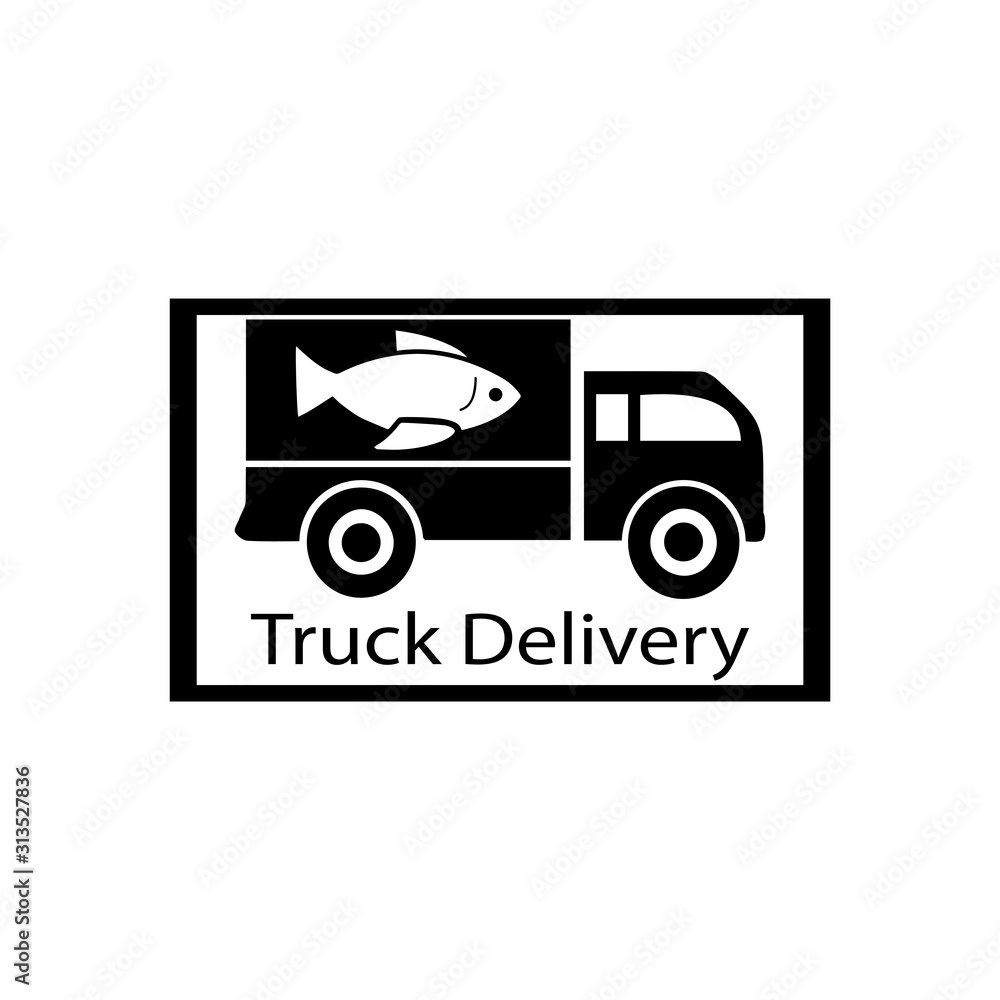 Truck icon ilustration vector template Truck icon ilustration vector template