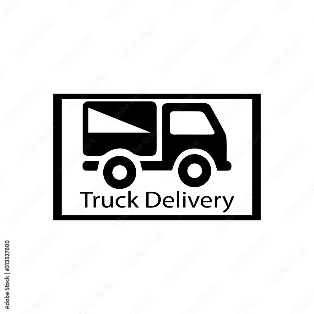 Truck icon ilustration vector template Truck icon ilustration vector template