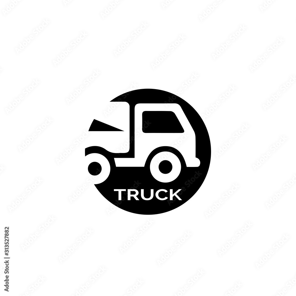 Truck icon ilustration vector template Truck icon ilustration vector template