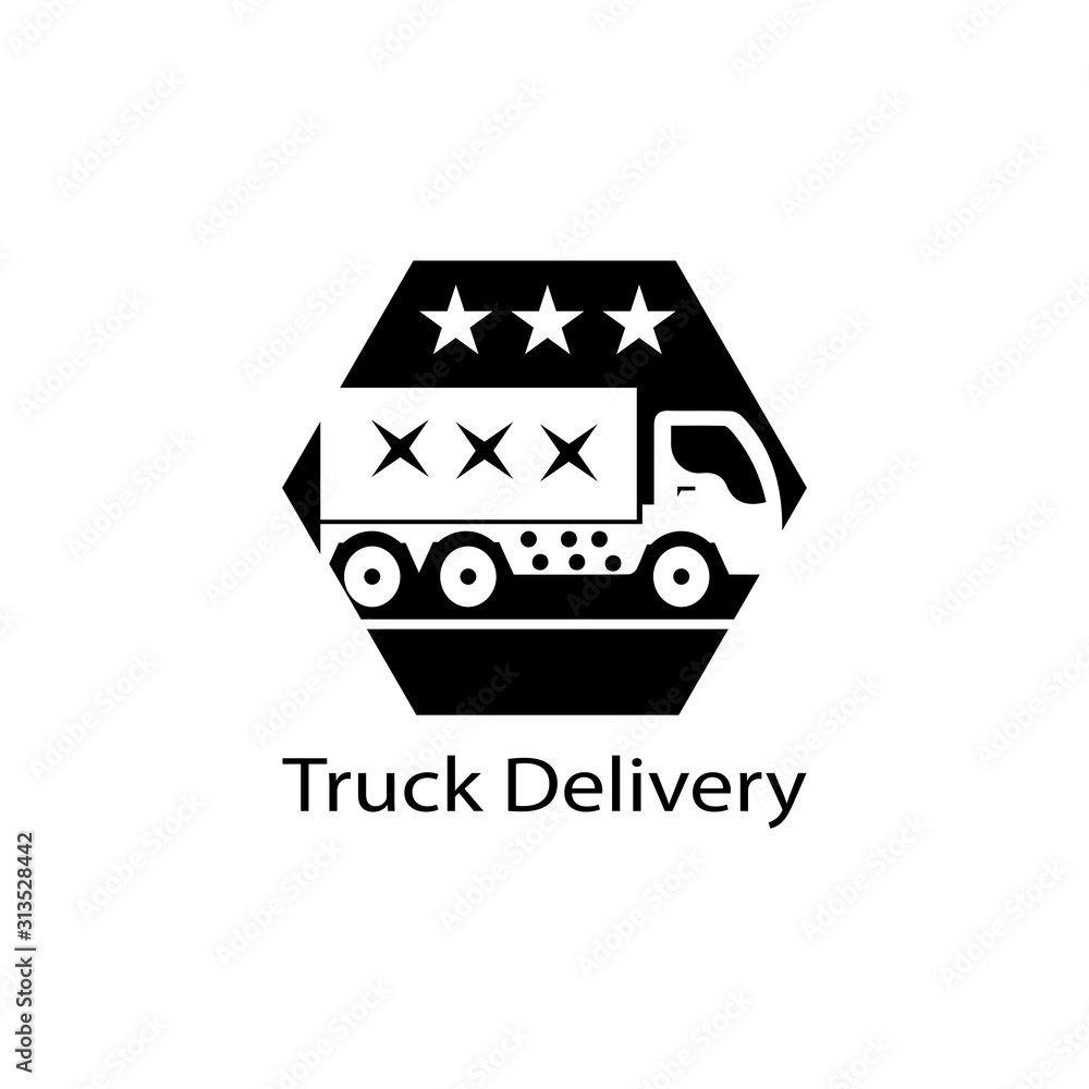 Truck icon ilustration vector template Truck icon ilustration vector template
