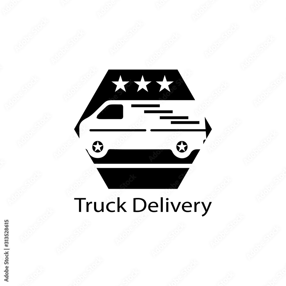 Truck icon ilustration vector template Truck icon ilustration vector template