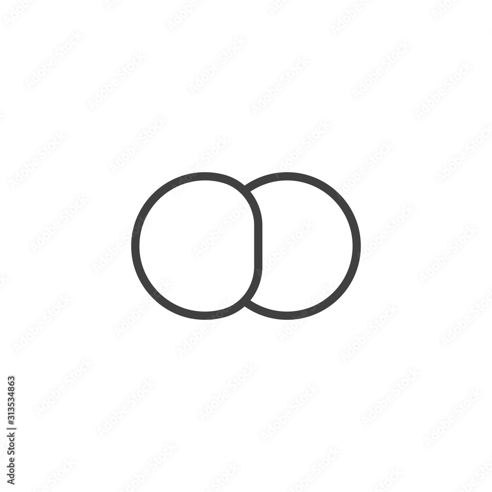 Molecular oxygen structure line icon. linear style sign for mobile concept and web design. O2 chemical formula outline vector icon. Symbol, logo illustration. Vector graphics Molecular oxygen structure line icon. linear style sign for mobile concept and web design. O2 chemical formula outline vector icon. Symbol, logo illustration. Vector graphics