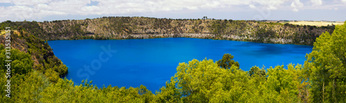 Blue Lake panorama, Mount Gambier, South Australia photo