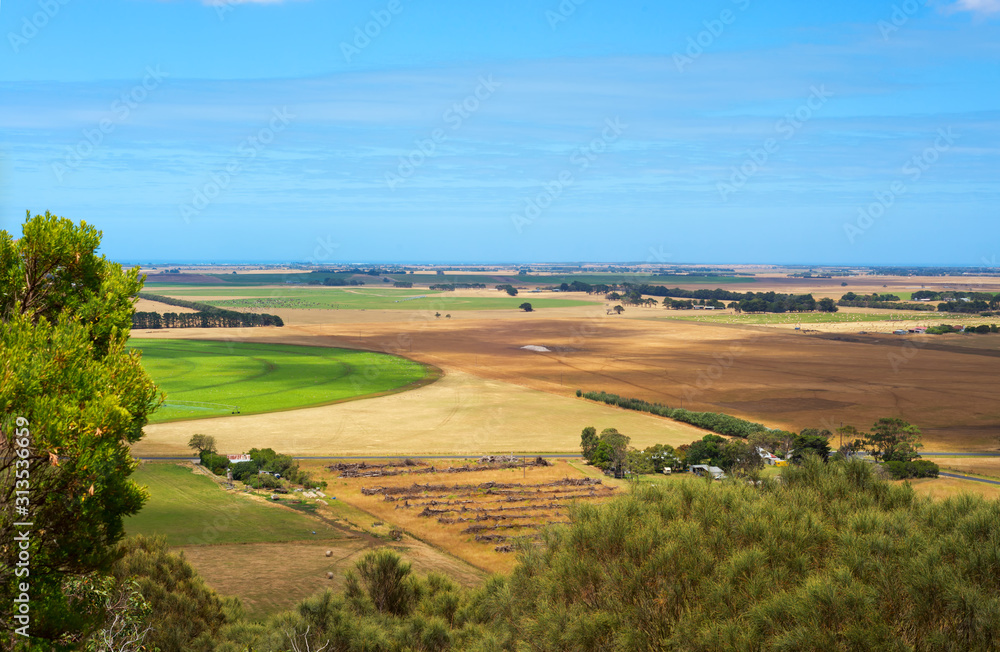 South Australia landscape. View from Mount Schank.