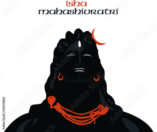 Adiyogi statue, Isha foundation Coimbatore , tamil nadu, india, magnificent structures of shiva (adhiyogi) illustration mahashivaratri 
