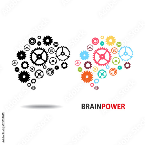 Design conceptual Brain,Vector Illustration.on white background....