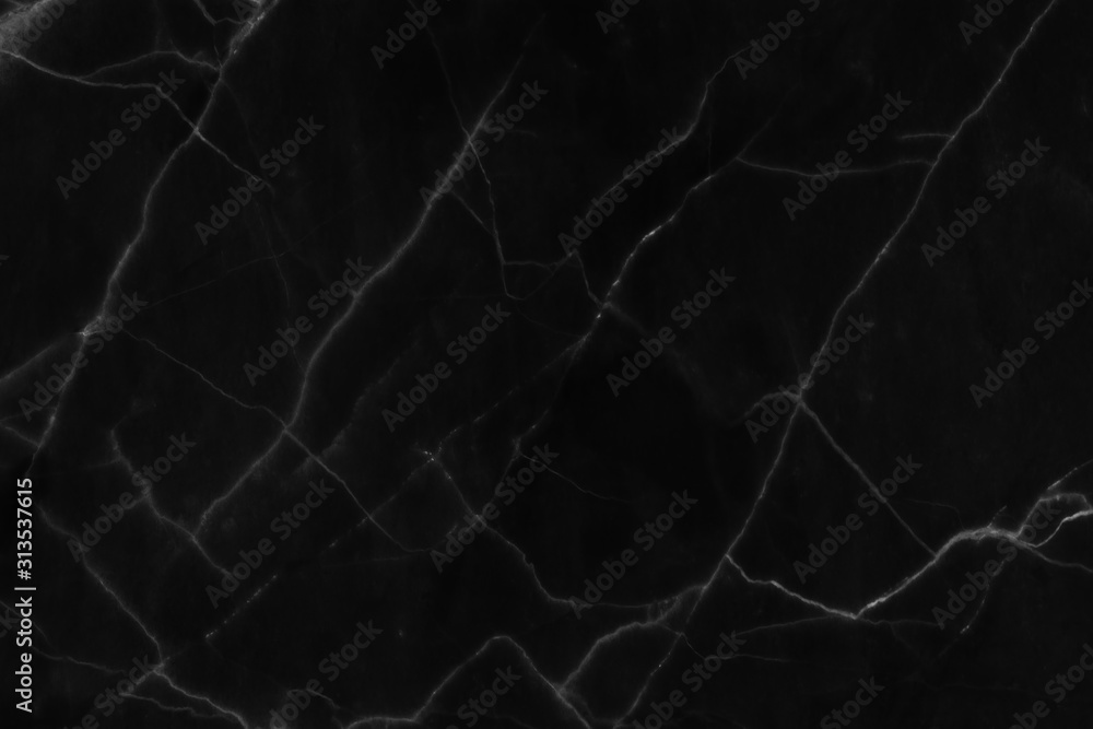 Black marble natural pattern for background