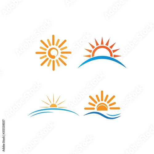 sun ilustration logo