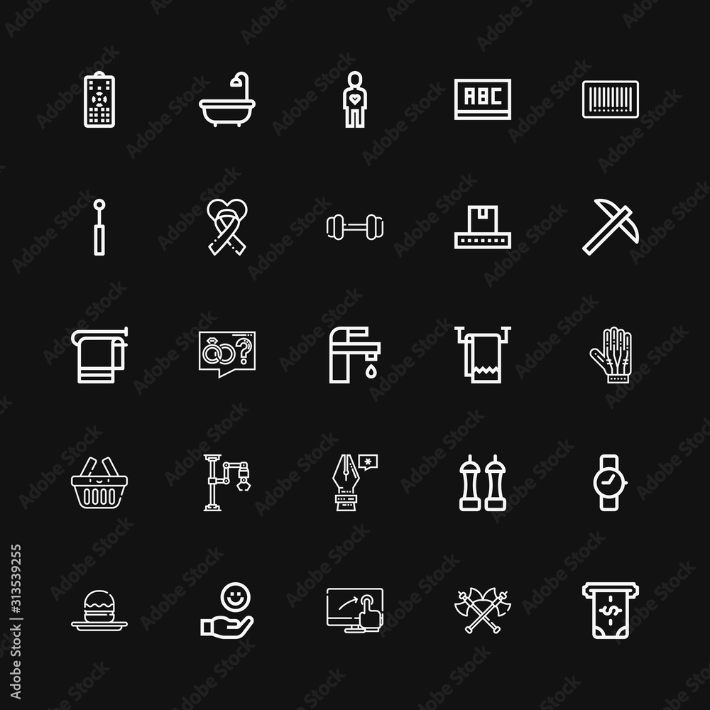 Editable 25 hand icons for web and mobile Editable 25 hand icons for web and mobile