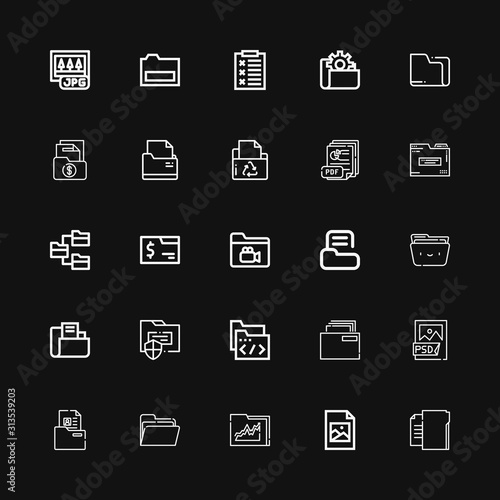 Editable 25 doc icons for web and mobile