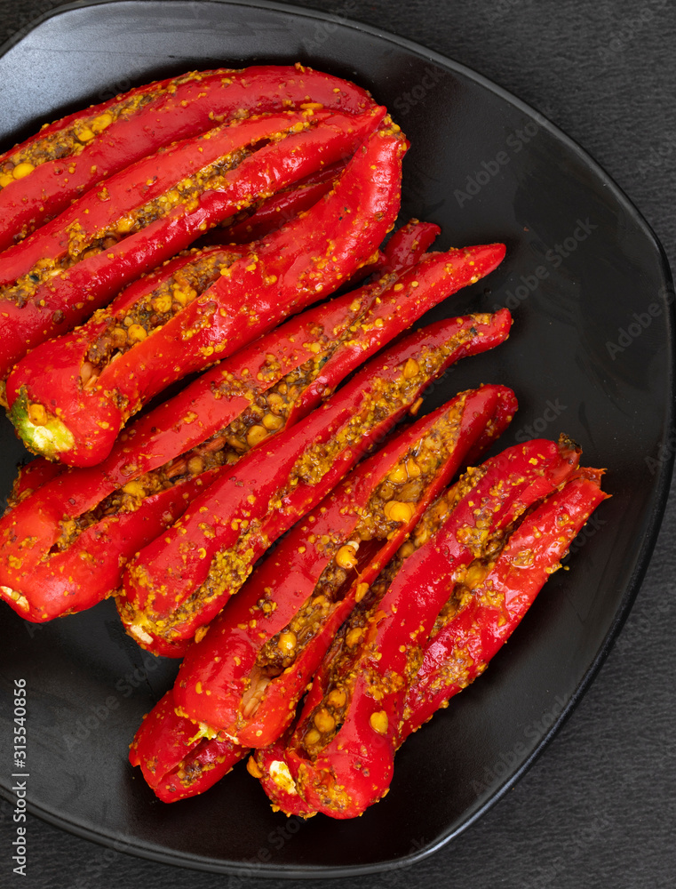Indian Homemade Red Chilli Pickle Also Know as Mirchi Ka Achar, Loncha or Laal Mirch Ka Achar Indian Homemade Red Chilli Pickle Also Know as Mirchi Ka Achar, Loncha or Laal Mirch Ka Achar