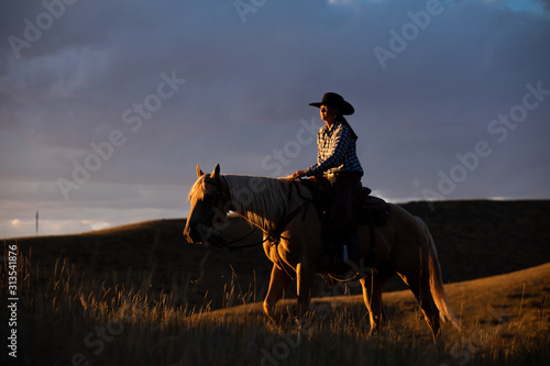 Cowgirl Silhouette 