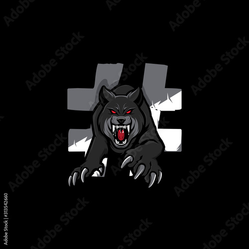 the wolf pounced on the hashtag