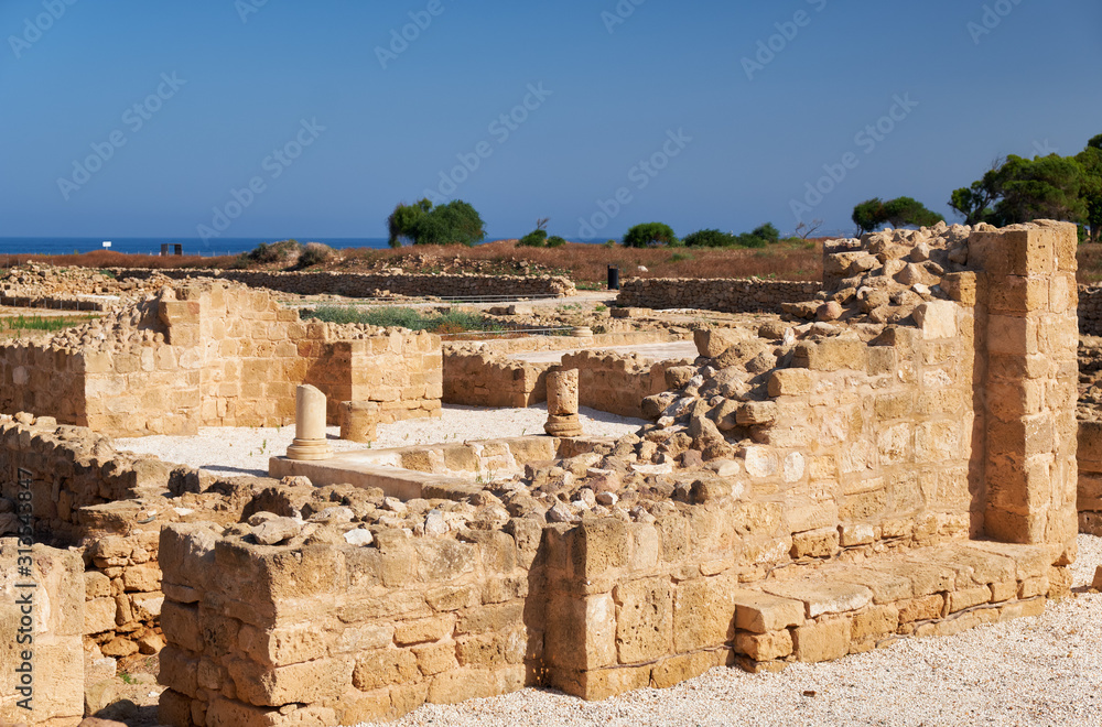 House of Theseus. Paphos Archaeological Park. Cyprus