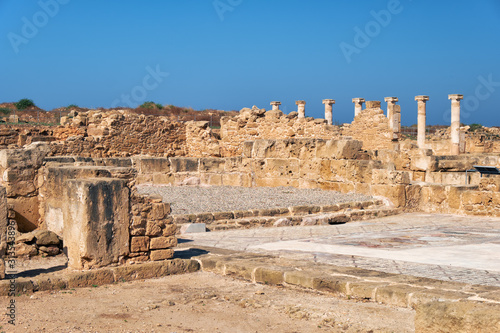 House of Theseus. Paphos Archaeological Park. Cyprus photo