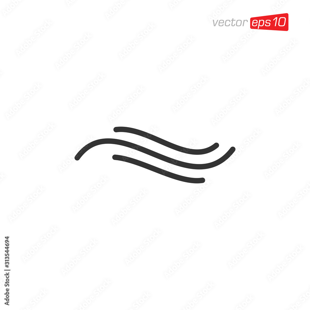 Wind and Air Icon Logo Design Wind and Air Icon Logo Design