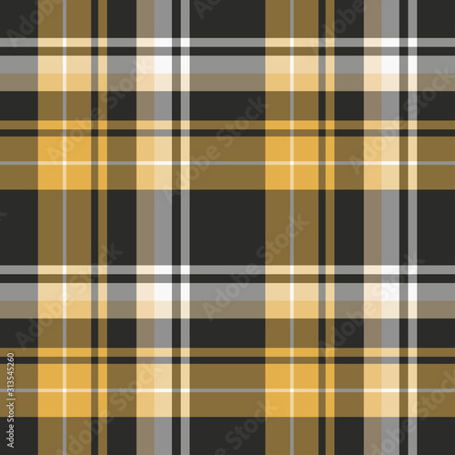 Seamless plaid checkered vector pattern.