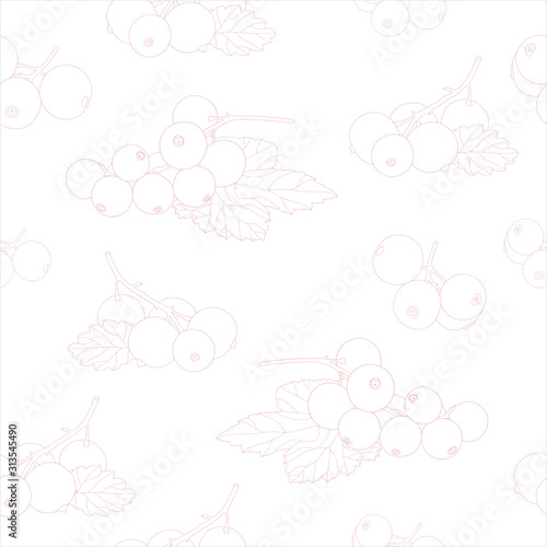 Twigs of currant seamless pattern. Can be used for postcards  invitations  advertising  web  textile and other.