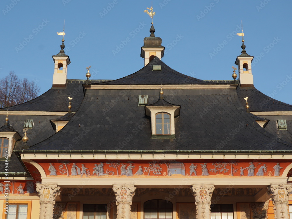 Das Bergpalais im Schlosspark Pillnitz Das Bergpalais im Schlosspark Pillnitz