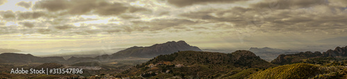 Landscape of the Murcia region from the Sierra de la Pila