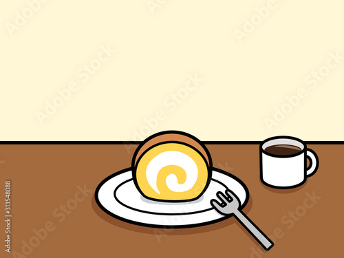 カフェタイム ロールケーキ（お家でカフェ）