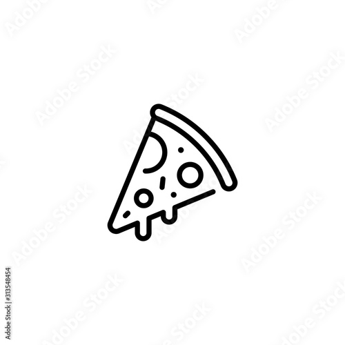 Pizza Slice Food Icon Logo