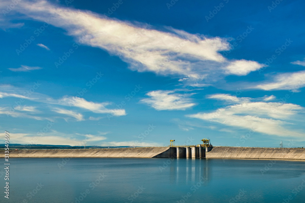 Water reservoir in Romania, Europe