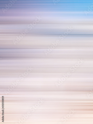 Pastel background, soft gradient. Multicolored stripes. Light beige, blue, brown, white horizontal lines. Abstract watercolor texture. Modern design, blurred pattern