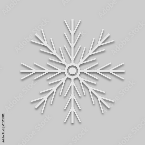 snowflake in bright colors