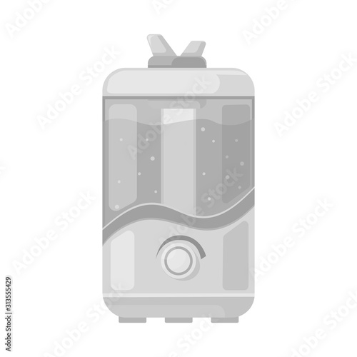 Isolated object of humidifier and machine logo. Graphic of humidifier and moisturizer stock vector illustration.